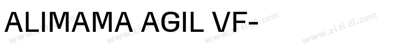 ALIMAMA AGIL VF字体转换